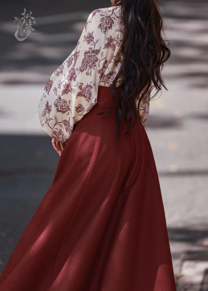 Women Modern 3-Piece Hanfu Set in Tencel Blend | HANFUBAO