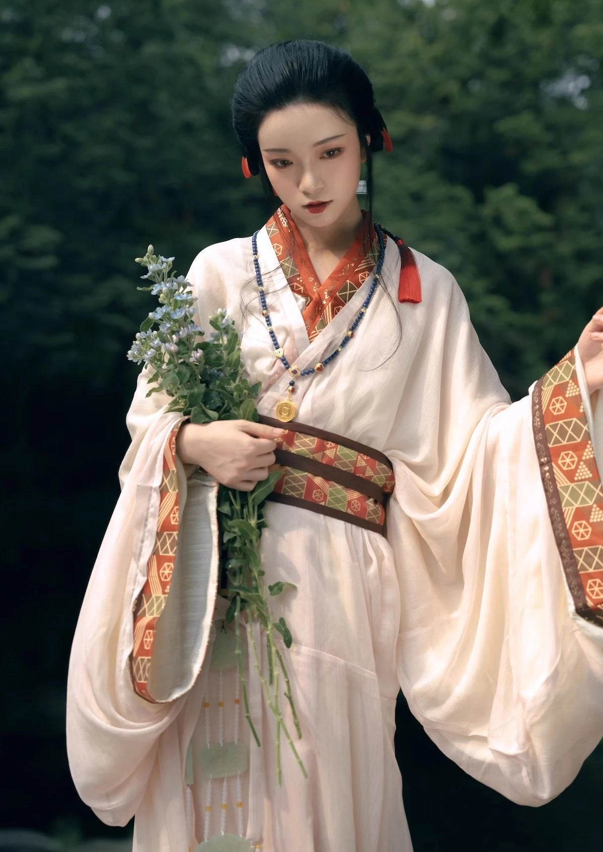 Unisex Warring States Hanfu Robe Set Daily Wear Plus Size | HANFUBAO