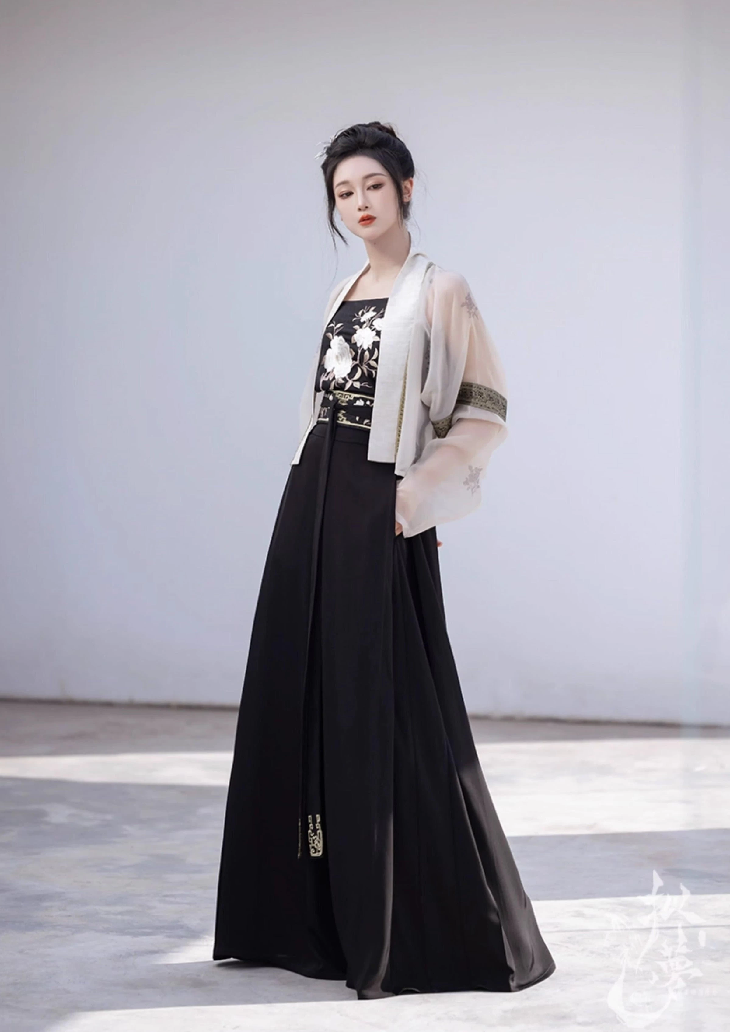 Women’s Chill Modern 4-Piece Daily Hanfu Pants Set, Lab Cotton/Silk | HANFUBAO