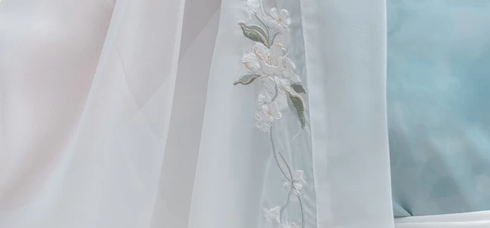 Women's Daily Hanfu 4-Piece Set Qingdai Blue Cotton Blend| HANFUBAO