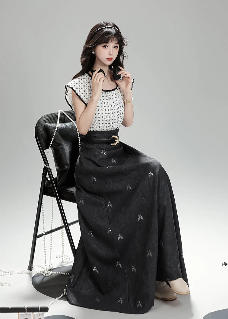 Women’s Daily Hanfu 3-Piece Set Drifting Cloud  Plus Size| HANFUBAO