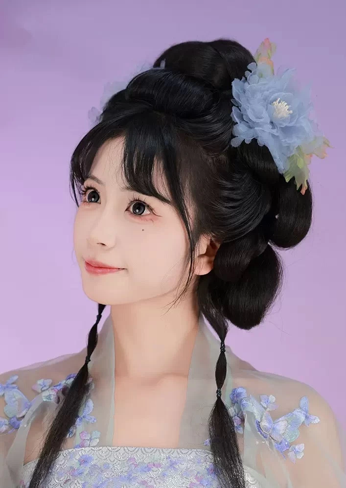 Women's Hanfu Hibiscus Yarn Flower Hair Pieces Pair | HANFUBAO