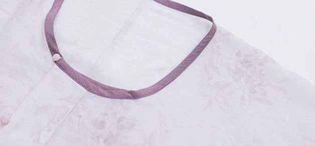 Women Viscose-Nylon Modern Daily Hanfu Set Wisteria Purple | HANFUBAO