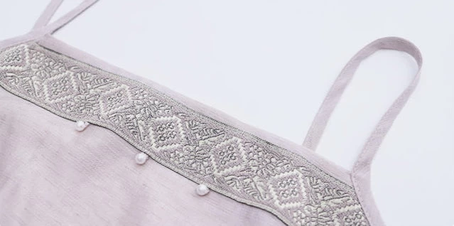 Women Viscose-Nylon Modern Daily Hanfu Set Wisteria Purple | HANFUBAO