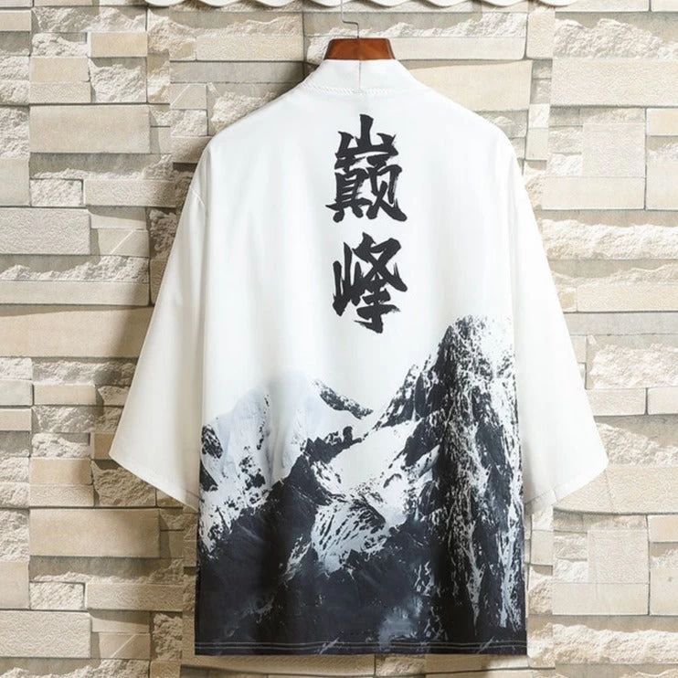 Unisex Daily Hanfu Kimono Robe, Multi-Color Plus Size Cotton Blend | HANFUBAO