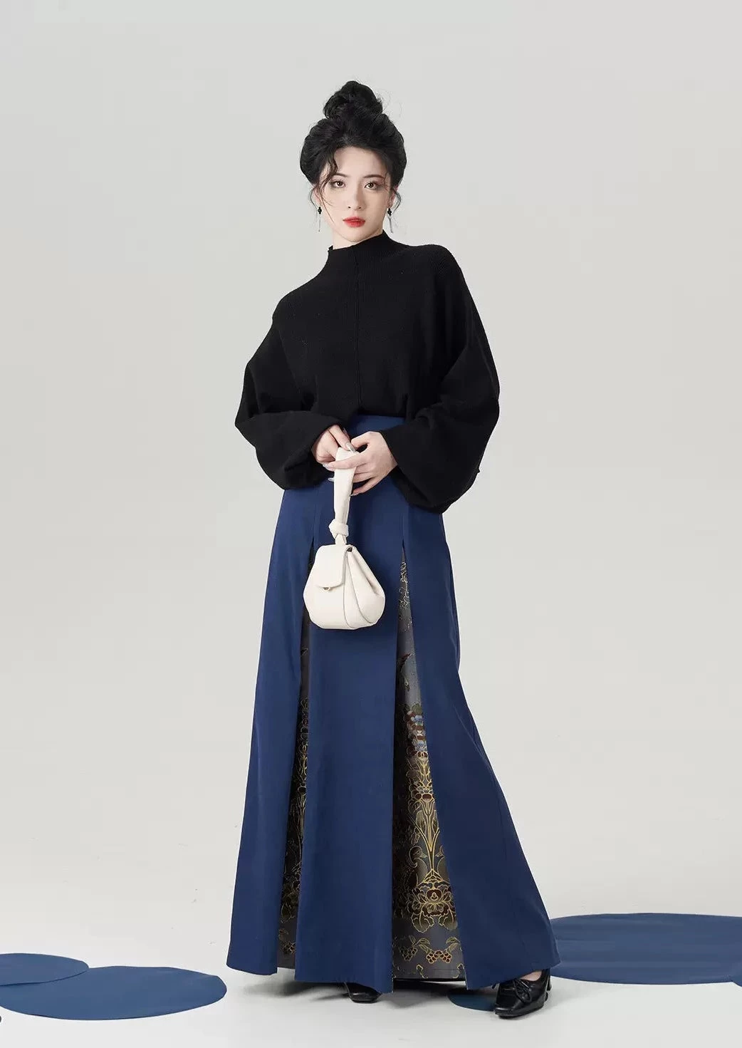 Women Winter Modern Hanfu Three-Piece Skirt Set Plus Size | HANFUBAO