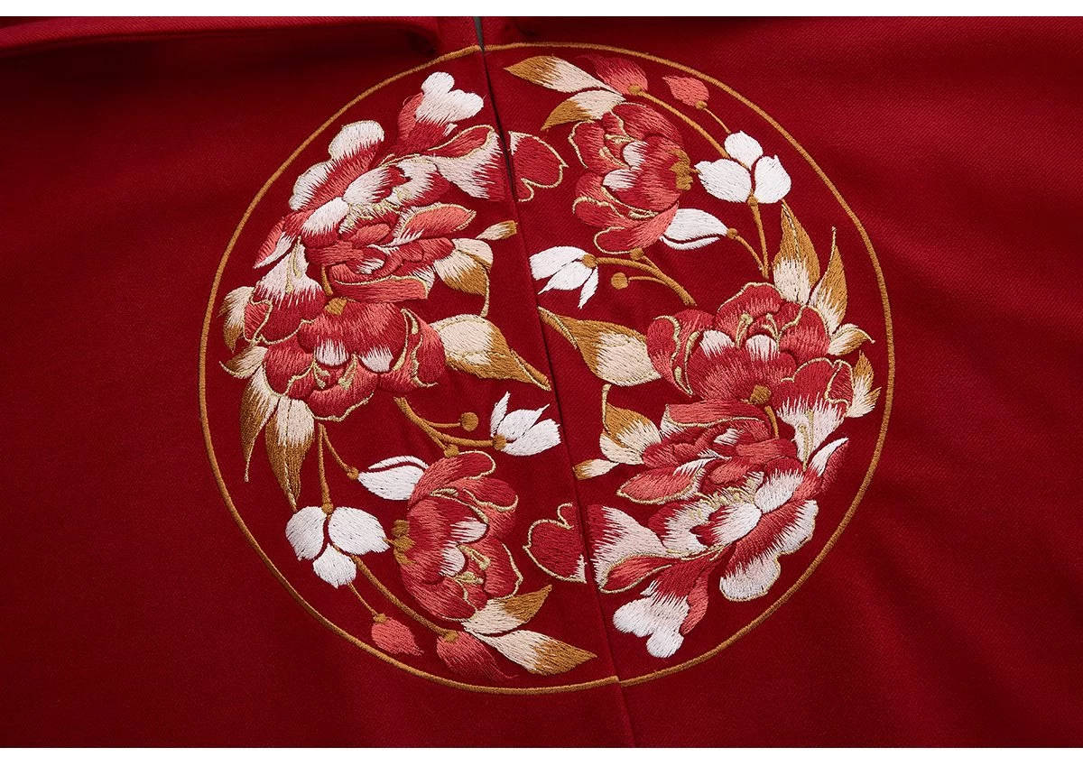 Women’s Winter Ma Mian Skirt Set Detachable Faux Fur Cuffs & Collar | HANFUBAO