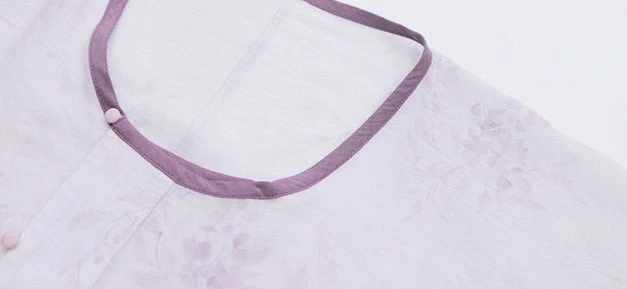 Women Viscose-Nylon Modern Hanfu 2-Piece Set Purple Wisteria | HANFUBAO