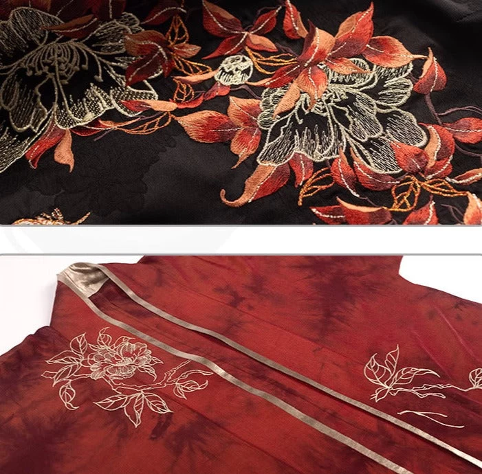 Women Modern Daily Hanfu 3-Piece Set Lab Cotton Blend | HANFUBAO