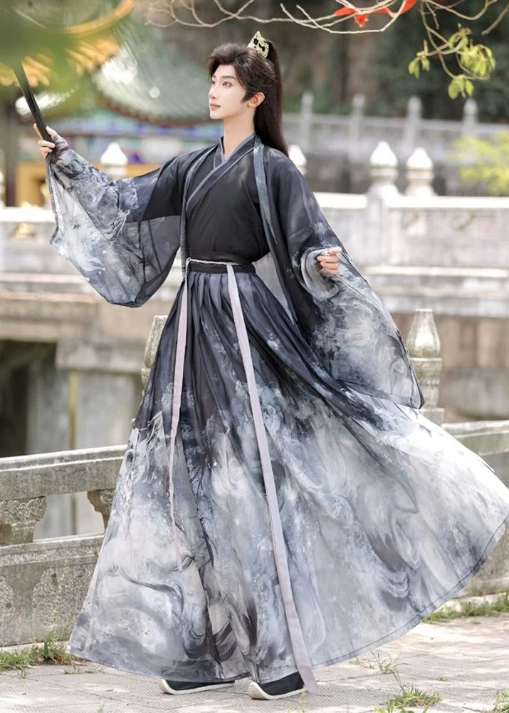 Unisex 3-Piece Daily Hanfu Set Plus Size  Song Dynasty Style | HANFUBAO