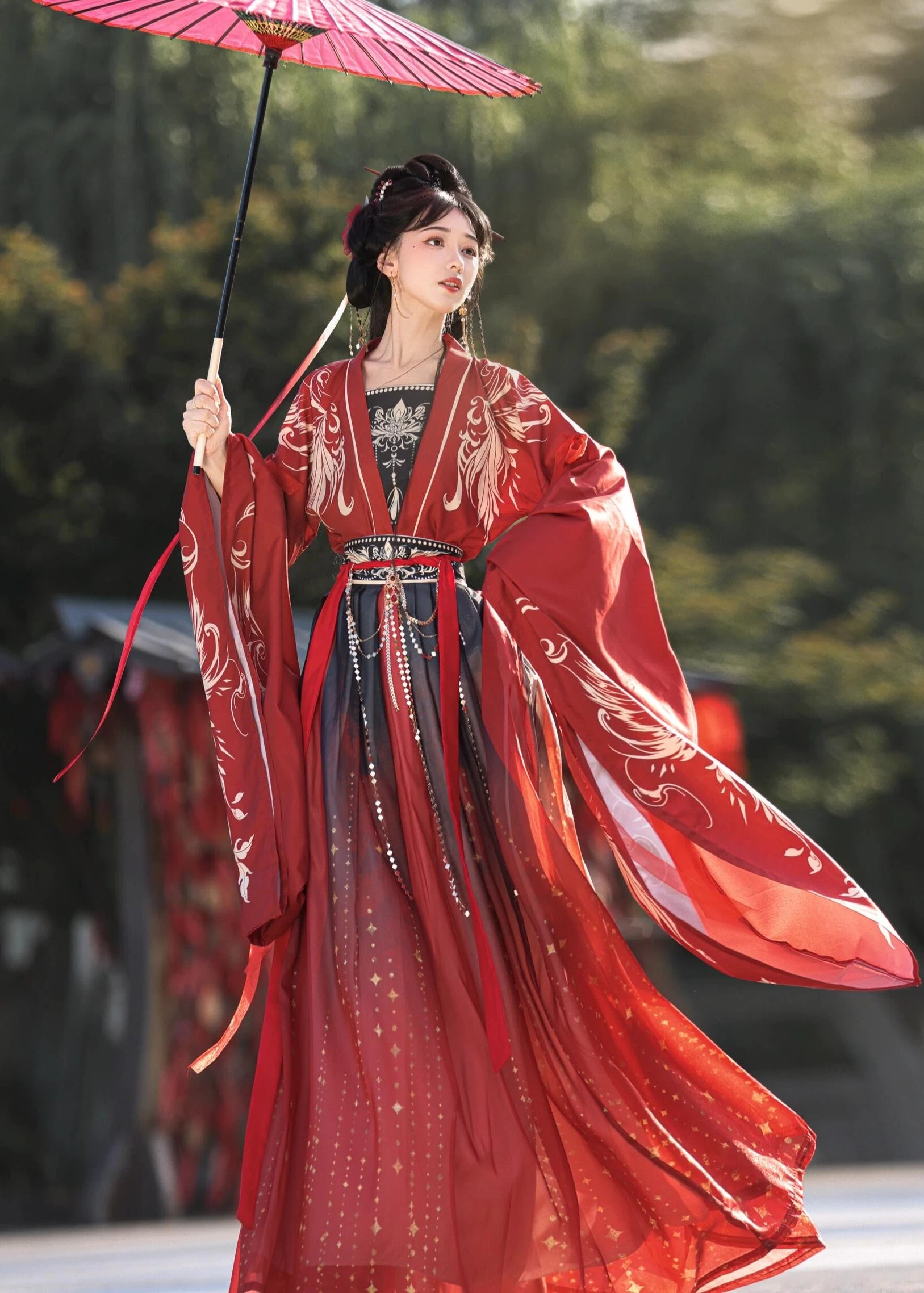 Women’s Daily Hanfu 3-Piece Set, Fall Serenity Qingqiu,  Plus Size | HANFUBAO