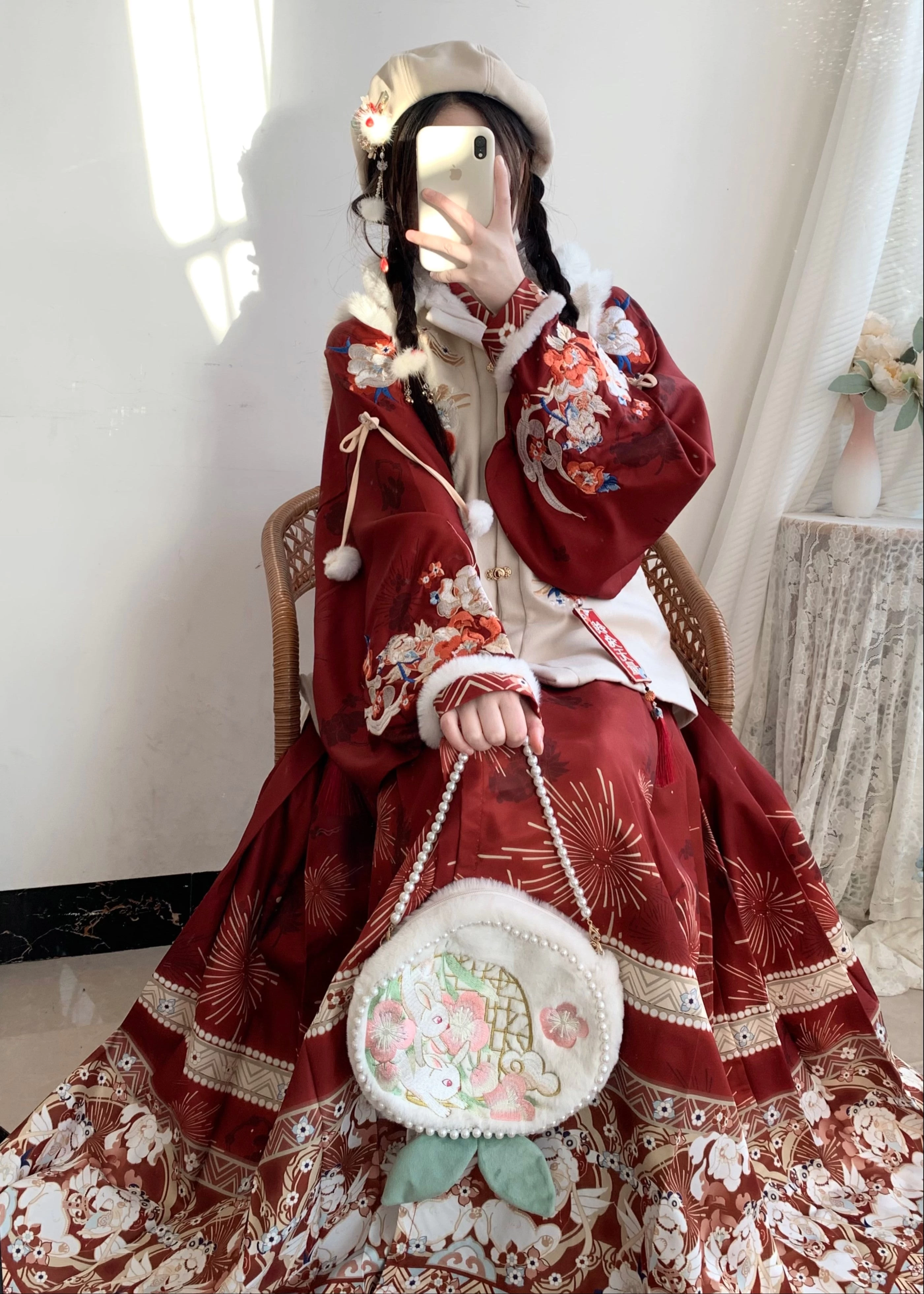 Unisex 3-Piece Plus Size Hooded Daily Hanfu Set | HANFUBAO