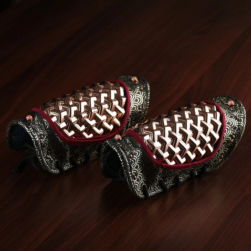 Unisex Ming Dynasty Hanfu Faux Leather & Iron Wrist Bracers Armor Skirt| HANFUBAO