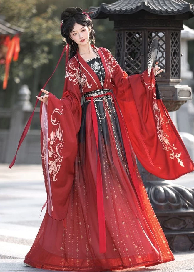 Women’s Daily Hanfu 3-Piece Set, Fall Serenity Qingqiu,  Plus Size | HANFUBAO