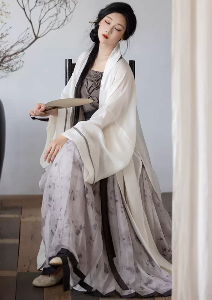 Women Modern Daily Hanfu 4-Piece Set  Skirt| HANFUBAO