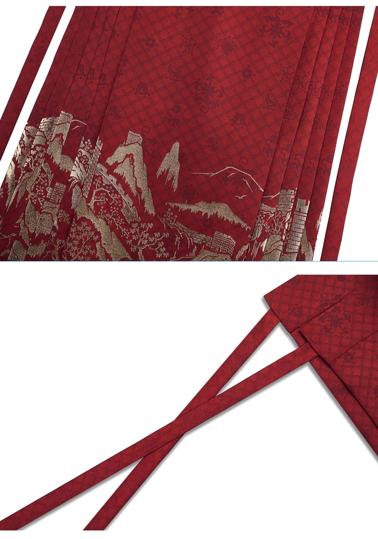 Women's Modern Ma Mian Hanfu Skirt Set, Embroidered Daily Wear | HANFUBAO