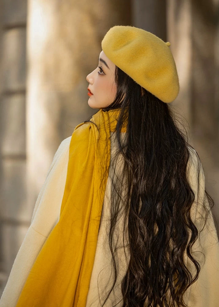 Unisex 6-Color Modern Wool Beret Hat for Daily Wear | HANFUBAO
