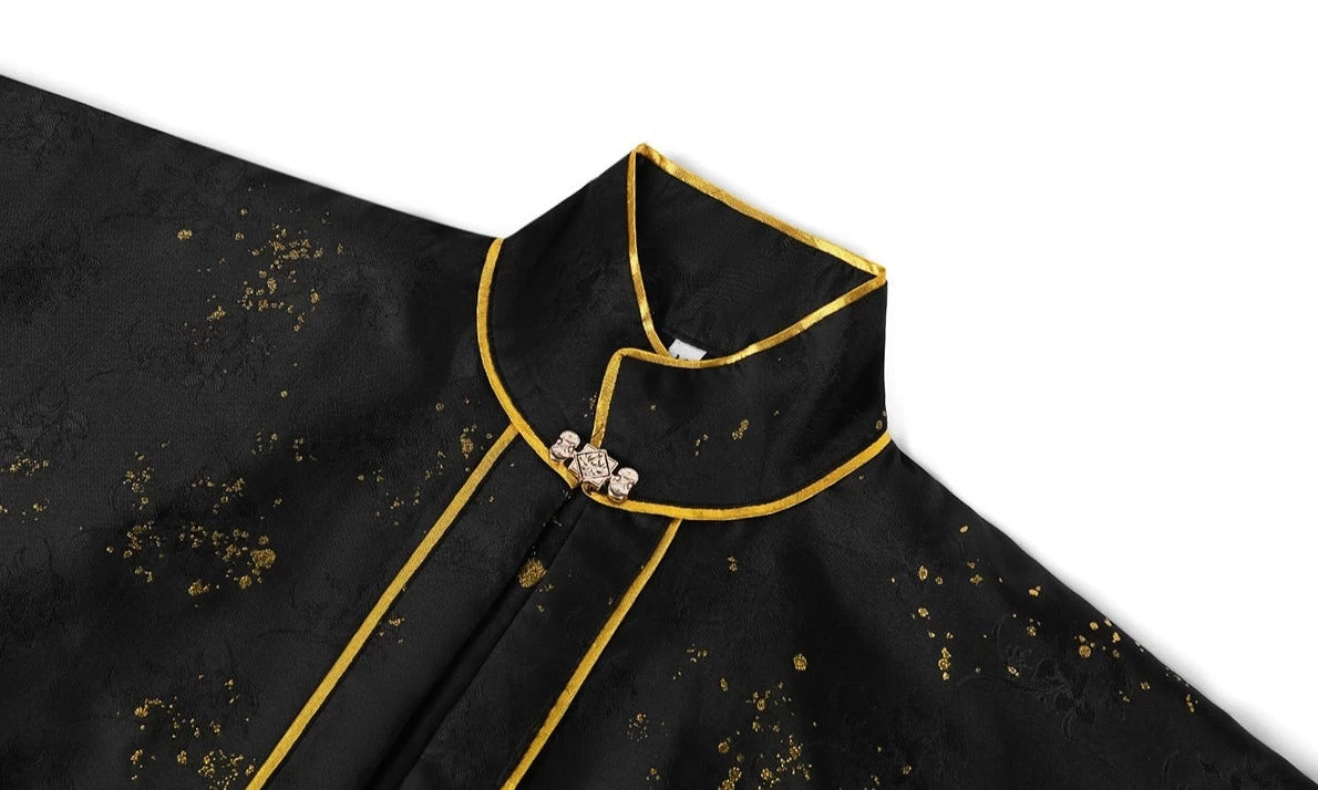 Women’s Little Jade Luxurious Blue Feather-Inlay Hanfu Gown for Festivals| HANFUBAO