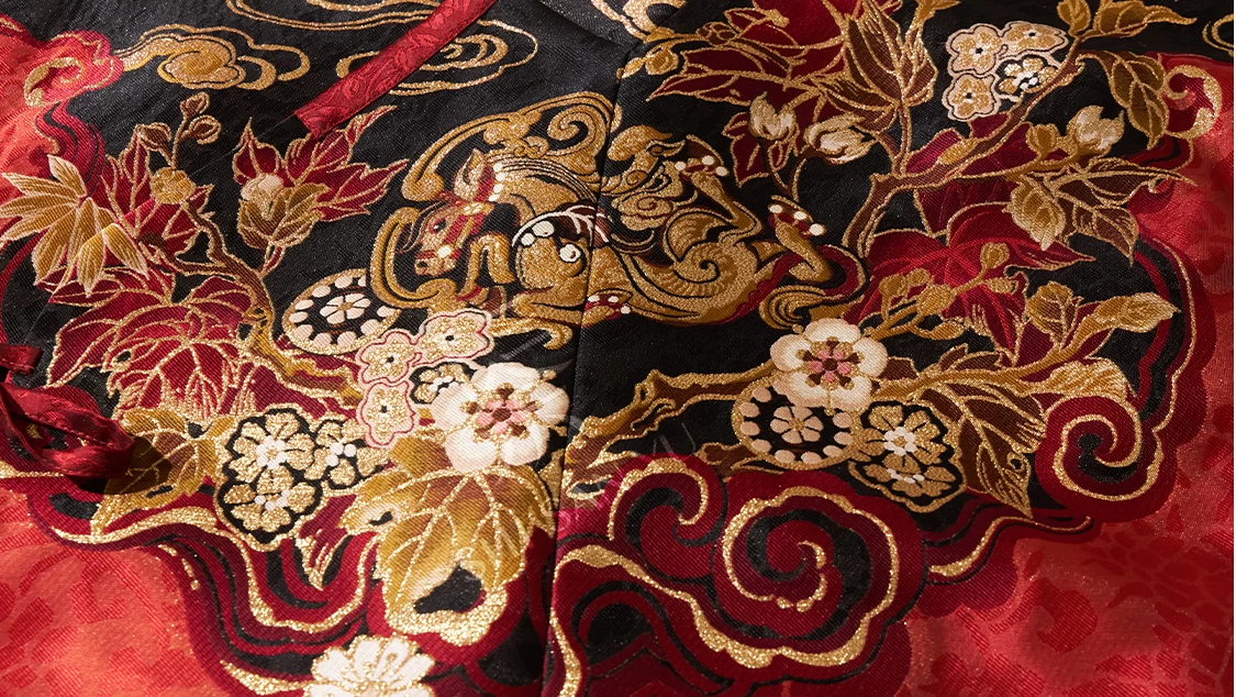 Women’s 5-Piece New Year Daily Hanfu Set, Embroidered Cloud Collar | HANFUBAO