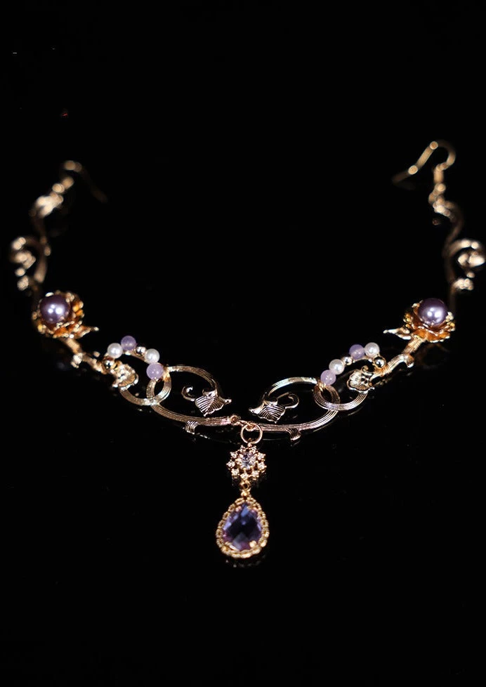 Women Hanfu Yarn Peony Flower Hair Clip 25x18cm | HANFUBAO