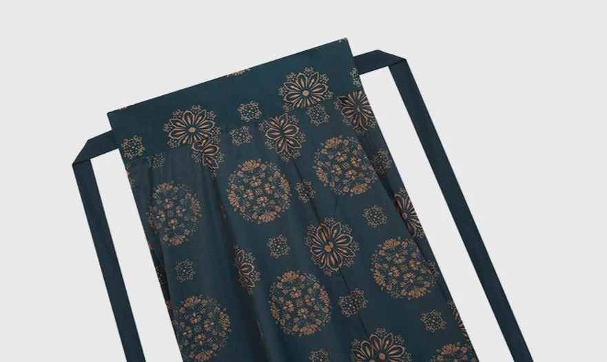 Women’s Modern Hanfu 2-Piece Top & Skirt Set Emerald Green| HANFUBAO