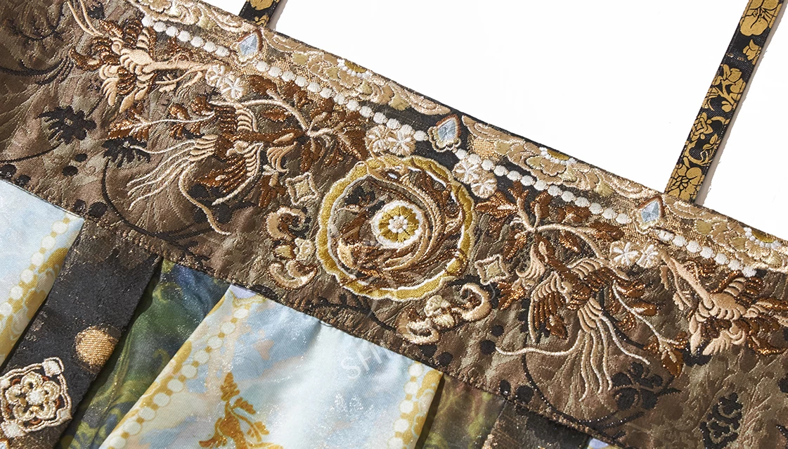 Women’s 4-Piece New Year Daily Hanfu Set, Cloud Pattern Embroidery| HANFUBAO