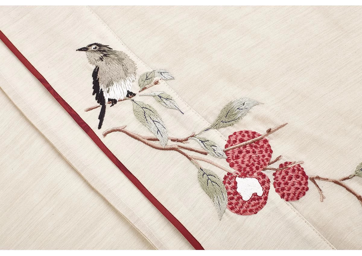 Women Modern Daily Hanfu 3-Piece Set Lychee Magpie Print| HANFUBAO