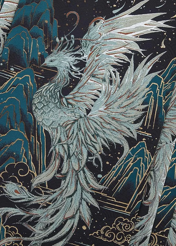 Women Modern Hanfu Ma Mian Skirt Qingyu Embroidered  | HANFUBAO