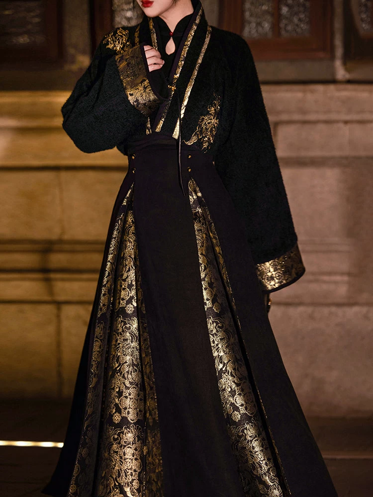 Elysian | Women  Modern Hanfu Set Floral Patterns M/L/XL