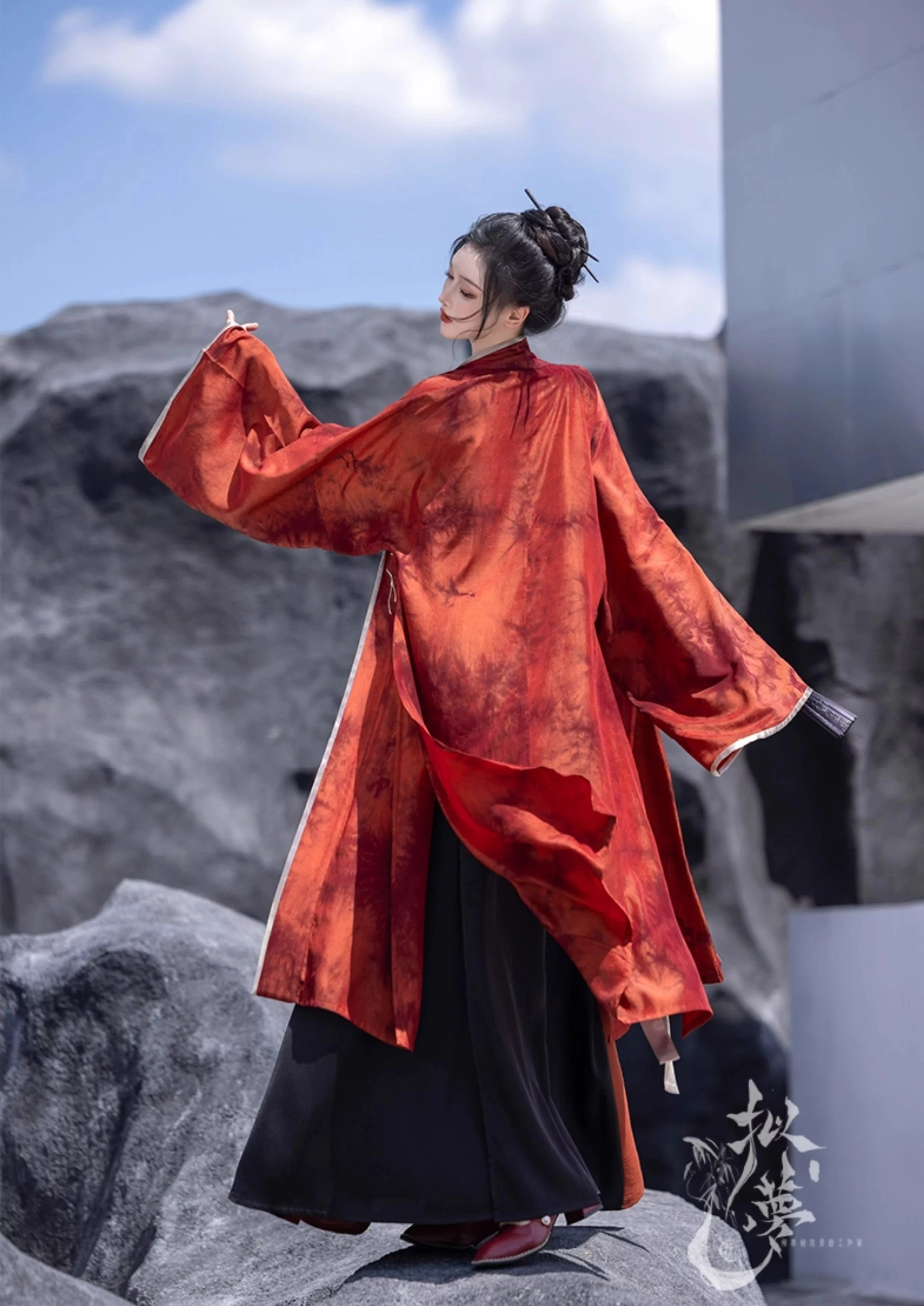 Women Modern Daily Hanfu 3-Piece Set Lab Cotton Blend | HANFUBAO