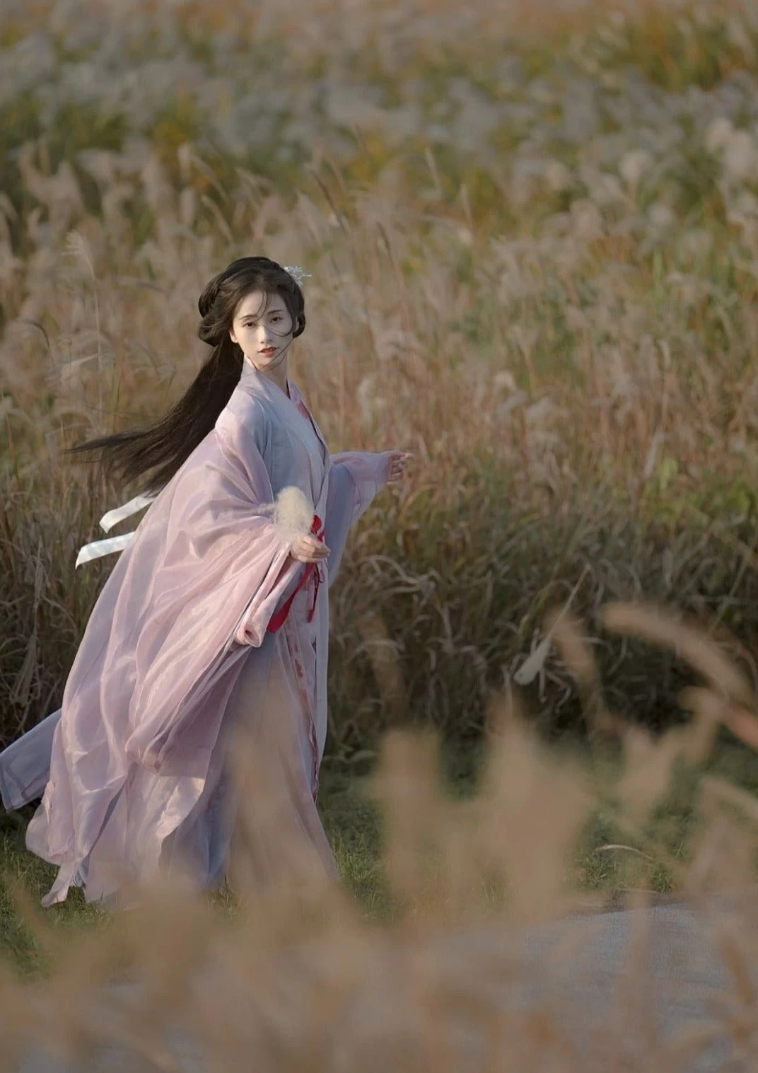 Women 4-Piece Chiffon Hanfu Set for Daily Wear, Plus Size| HANFUBAO