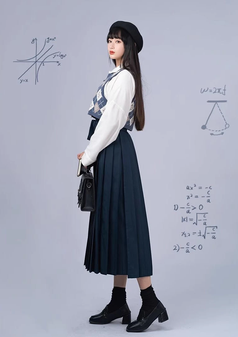 Women's Modern 3-Piece Hanfu Set  Blend Daily Wear | HANFUBAO