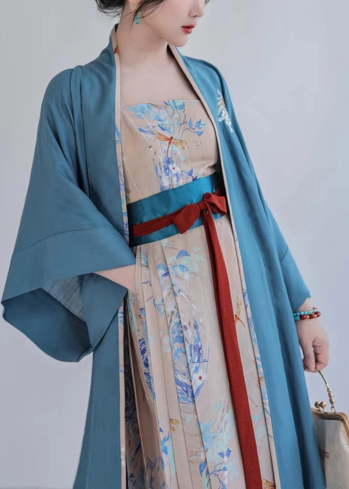 Women’s Modern Viscose-Nylon 3-Piece Hanfu Summer Dream | HANFUBAO