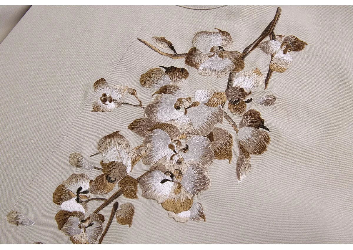 Women Modern Hanfu 4-Piece Ma Mian Skirt Set Champagne/White Daily Wear | HANFUBAO