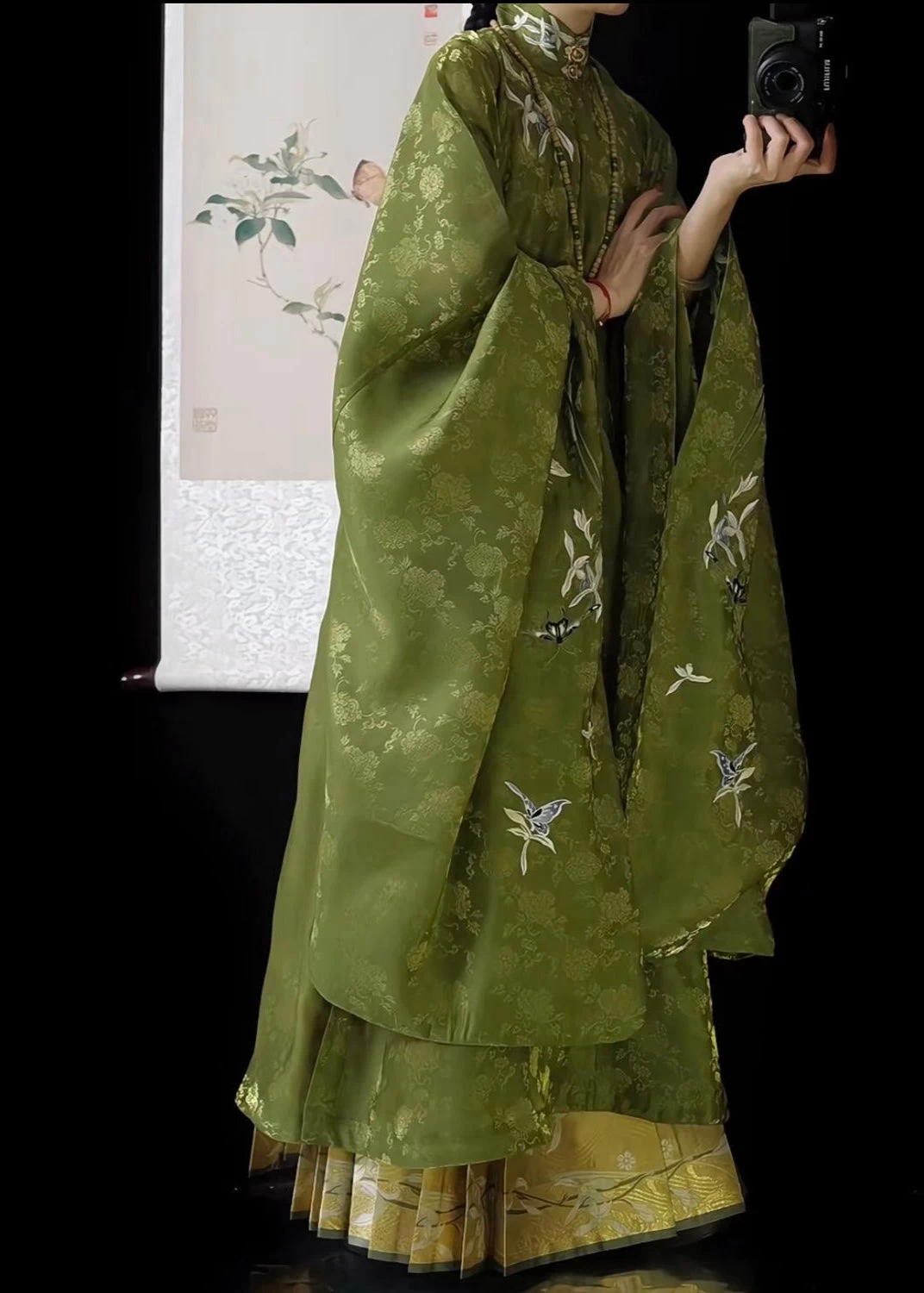 Plus Size Daily Hanfu 2-Piece Set Long Shirt & Skirt,  | HANFUBAO