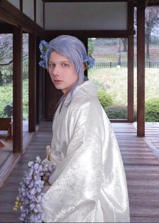 Women’s Modern Hanfu Kimono Set  White Shiromuku | HANFUBAO