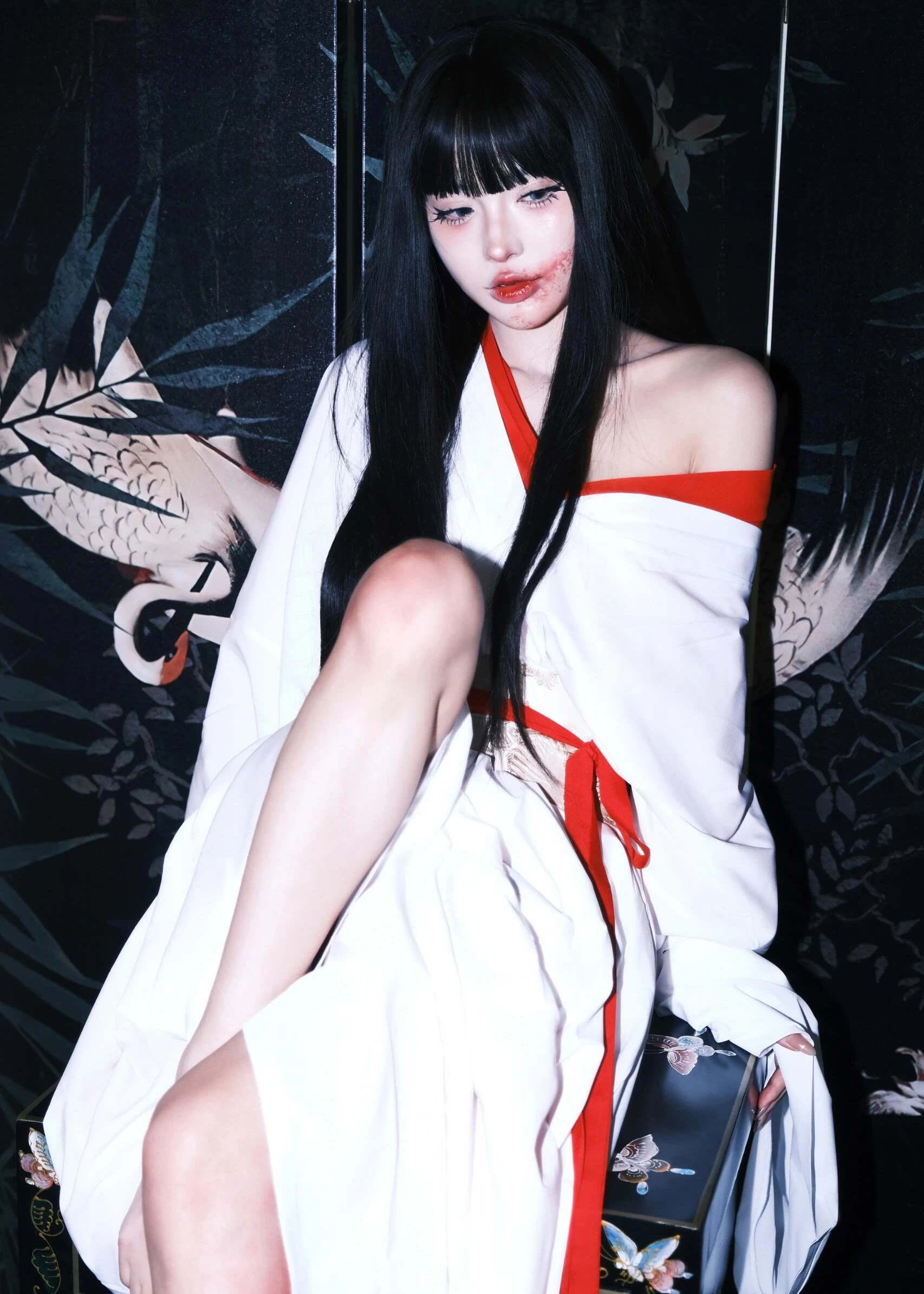 Women Modern Daily Hanfu Set Black Uniform Suiting Fabric | HANFUBAO