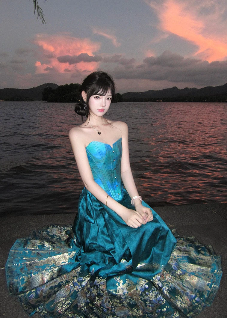 Women Modern Hanfu Cotton Ma Mian Skirt Daily Wear Plus Size | HANFUBAO