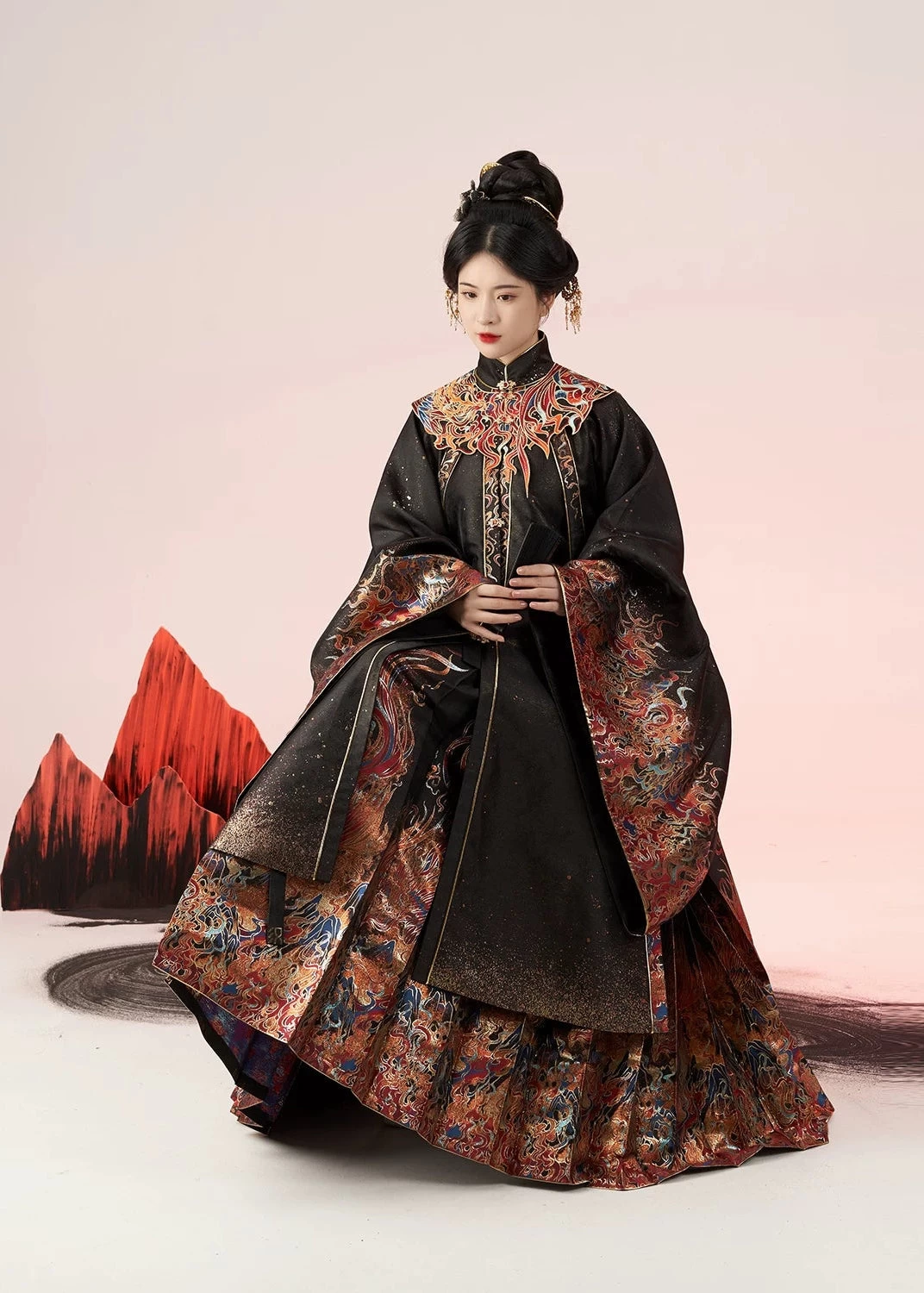 Women’s 11-Color Graduation Cloud Collar Hanfu Cape, Hand Washable | HANFUBAO