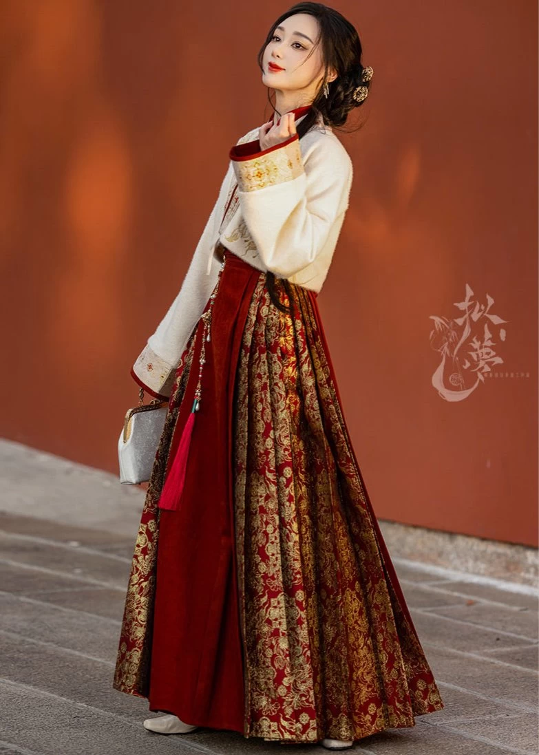 Bloomify | Women  Modern Hanfu Dress Set Multi-Color, Size M