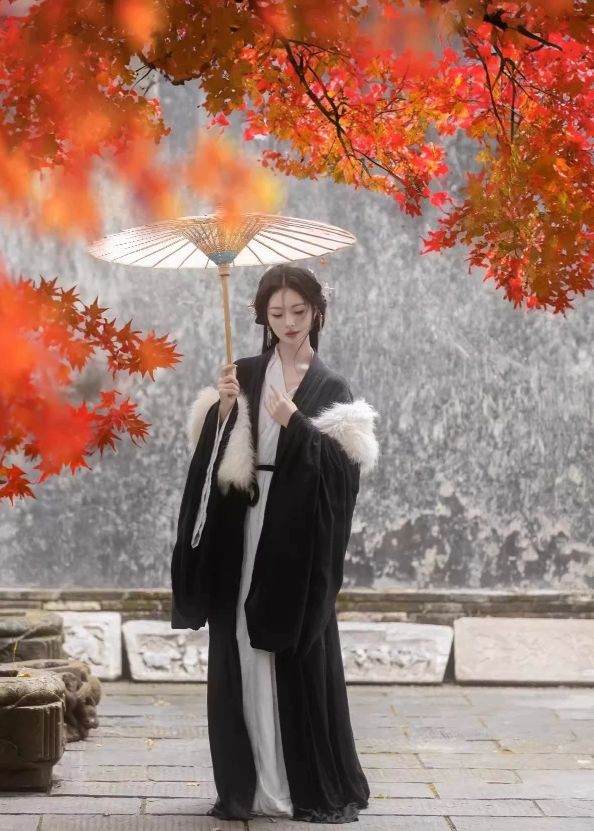 Women Han Dynasty Linen Daily Hanfu Two-Piece Set Plus Size | HANFUBAO