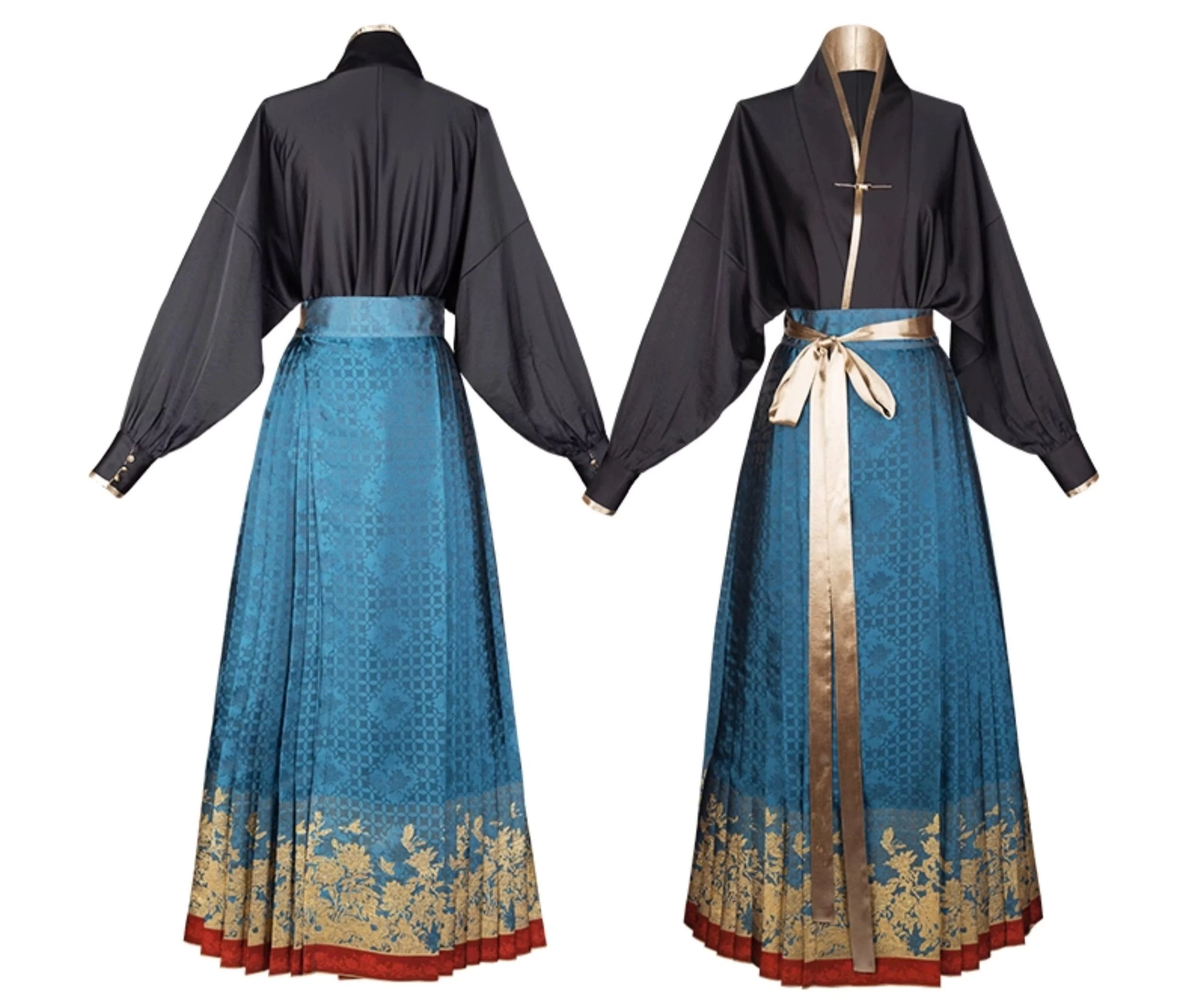 Women Modern Hanfu Lab Cotton Blend 2-Piece Set 国色 | HANFUBAO