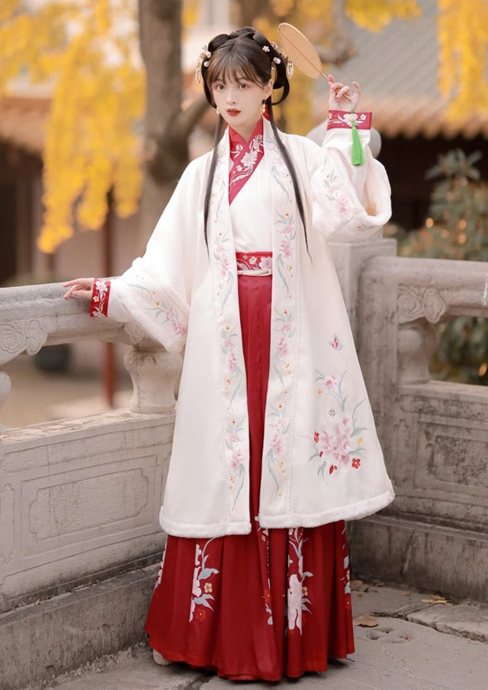 Women Modern Daily Hanfu Phoenix Embroidery 6m Hem | HANFUBAO