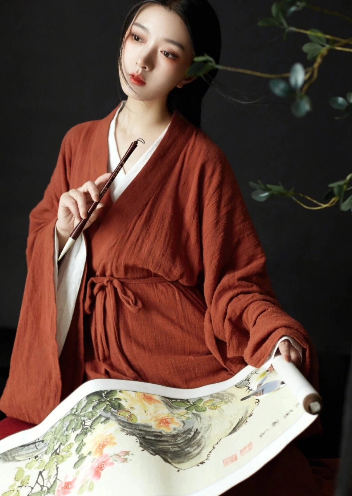 Women Han Dynasty Linen Daily Hanfu Set Plus Size | HANFUBAO