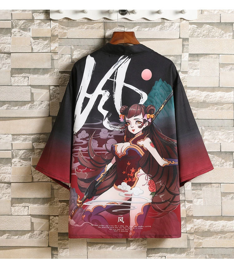 Unisex Daily Hanfu Robe Kimono Top Cotton Blend Multi-Color Plus Size | HANFUBAO