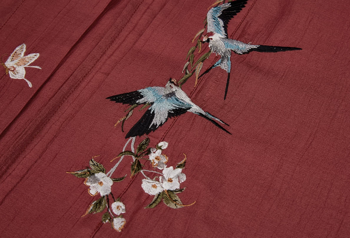 Women's Early Spring Swallows Modern 3-Piece Daily Hanfu Set| HANFUBAO