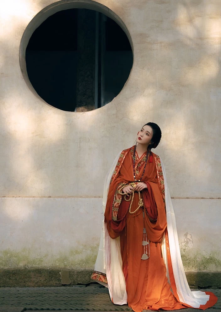 Unisex Warring States Hanfu Robe Set Daily Wear Plus Size | HANFUBAO