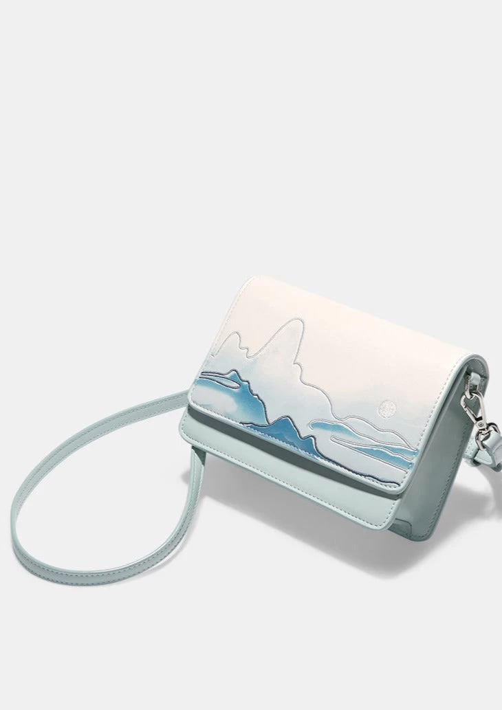 Women Chinese Style Purse Mountains Print | HANFUBAO