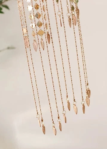 Women Firefly Glow Tassel Hairpins Gold Metal Hanfu Accessory | HANFUBAO