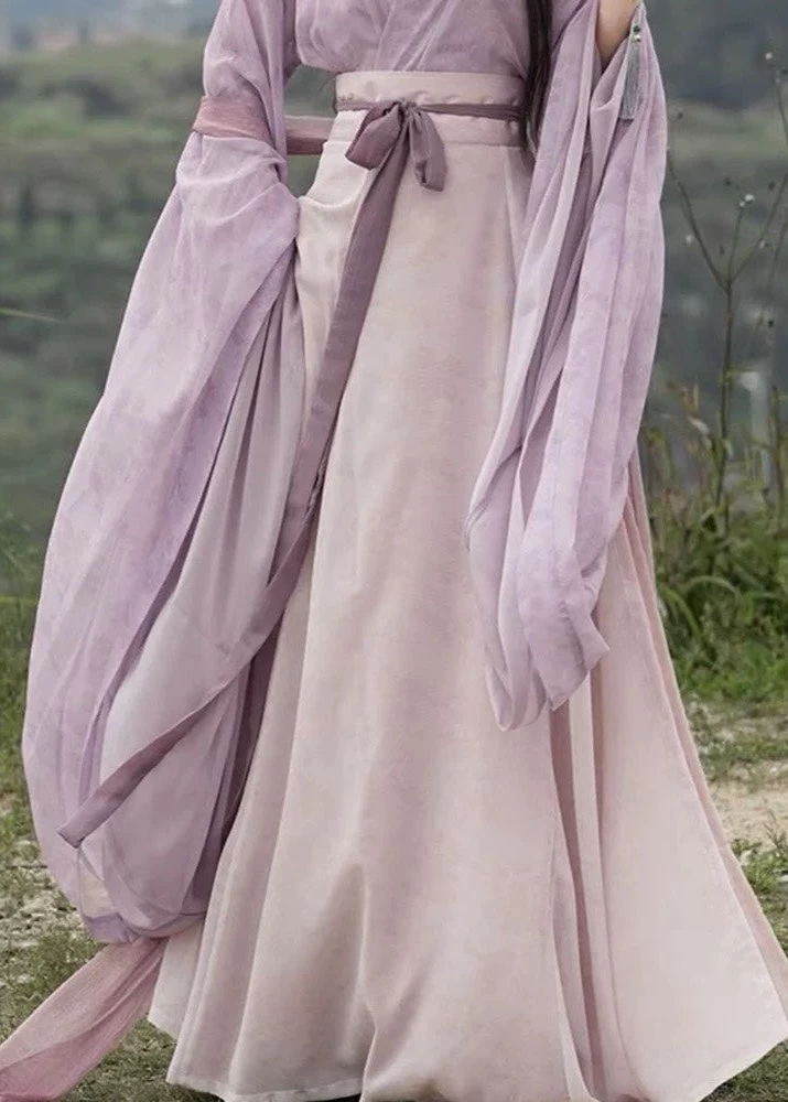 Women’s Plus Size 3-Piece Daily Hanfu Set, Summer  Skirt | HANFUBAO